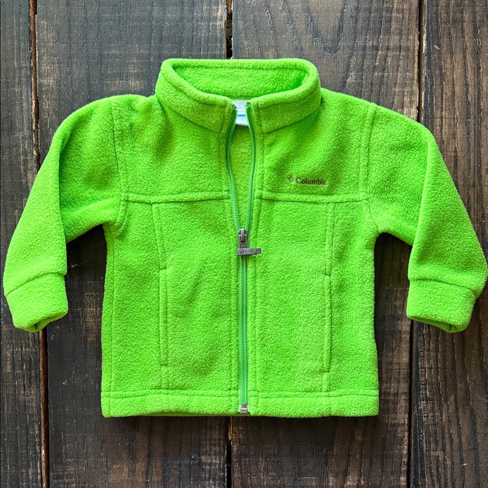 Columbia Bright Green Fleece Jacket